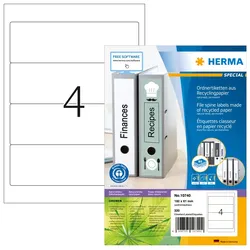 HERMA 10740, Weiß, Selbstklebendes Druckeretikett, Gestanztes Etikett, Papier, L