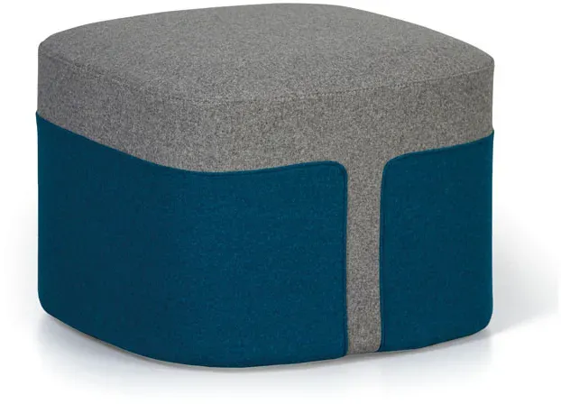 Hocker MIKE, grau-blau