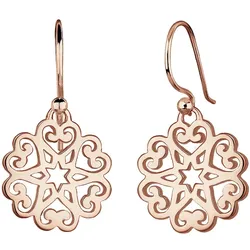 Elli Ornament Herz Sterne Floral 925 Sterling Silber rosefarben Damen 