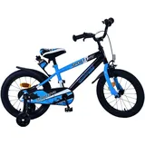 Volare Kinderfahrrad Rocky Fahrrad für Jungen 16 Zoll Kinderrad Blau Schwarz - Bunt