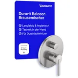 Duravit Balcoon Einhebel-Brausemischer Unterputz - Edelstahl gebürstet