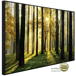 papermoon Infrarotheizung »EcoHeat - Sonniger Wald«, Matt-Effekt - bunt