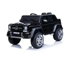 ES-Toys Elektro Kinderauto Mercedes Maybach G650S Fernbedienung Stoßdämpfer MP3 schwarz