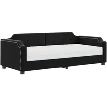 vidaXL Tagesbett mit Matratze 90 x 200 cm schwarz
