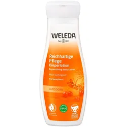 Weleda Reichhaltige Pflege Körperlotion Sanddorn - trockene Haut 200 ml