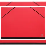 Clairefontaine 10x Zeichenmappe mit Gummizug 37x52 cm - Rot 144705C