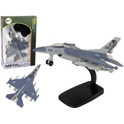 LEAN Toys Spielzeug-Flugzeug Flugzeug Jet Antriebsständer Lichter Sounds Militärflugzeug Spielzeug grau