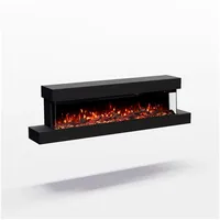 GLOW FIRE Elektrokamin Cobalt Wall Wandkamin mit 3D Feuer und Heizung (Thermostat), Elektrischer Kamin mit APP Steuerung, Heizleistung (900- 1800 W) schwarz 42 cm