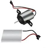 Yuanpgky Kaminventilator-Motor und Stromerzeugungsblatt, Kaminventilator-Zubehör, Ofenventilator-Ersatz-Set, für wärmebetriebene Holzbrenner