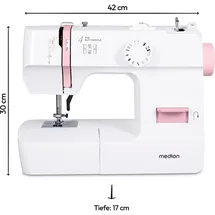 Medion Nähmaschine SM70 (MD 11179), Nähmaschine, Rosa
