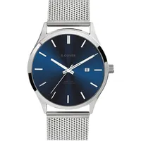 s.Oliver Herrenuhr Modern & Zeitlos SO-4432-MQ - silber