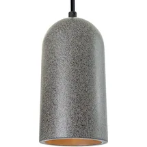 Paco Home Altona 1-flg. E27 10 cm zylinderförmig grau/schwarz Beton