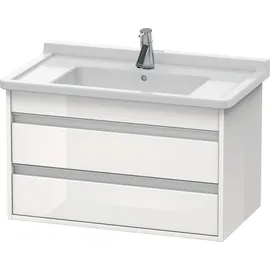 Duravit Waschtischunterschrank 2 Auszüge 80 x 48 x 45,5 cm Weiß Hochglanz