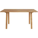 OTTO products Esstisch OTTO PRODUCTS "Alessja", braun (eiche geölt, eiche geölt, eiche geölt), B:130cm H:75cm T:90cm, Tische, Rechteckiger Esstisch Esstisch Holz-Esstische, Breite 130 oder 150 cm, Eiche Massivholz mit veganem Bio-Öl behandelt