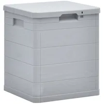 vidaXL Gartenbox 45683, aus Kunststoff, 42,5 x 44 x 50cm, 90 Liter, hellgrau