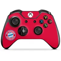 DeinDesign Skin kompatibel mit Microsoft Xbox One Controller Folie Sticker FC Bayern München FCB Logo