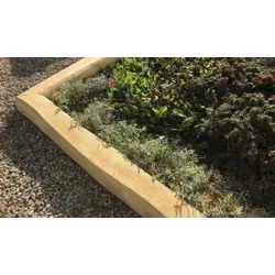 Holzschwelle Robinie 14 x 300 cm – Holzschwellen aus Robinie, naturbelassen - Gartenschwellen – ideale Holzschwellen für Landschaftsgestaltung