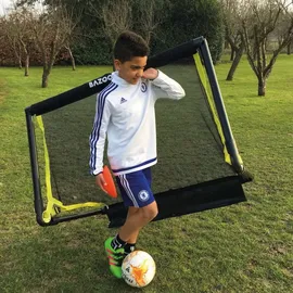 BazookaGoal Fußballtor Blau 120 cm
