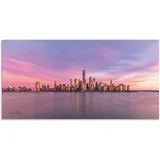 Artland Wandbild »Manhattan Skyline«, New York, (1 St.), als Alubild, Outdoorbild, Leinwandbild in verschied. Größen pink