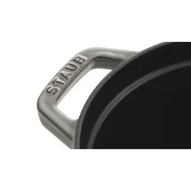 Staub Cocotte 27 cm oval graphitgrau