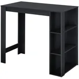 [en.casa] Bartisch Danderyd 120 x 60 x 106 cm Schwarz