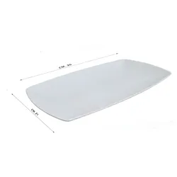 Saturnia Tokio Uni Rechteckplatte 36x21cm * - weiß -