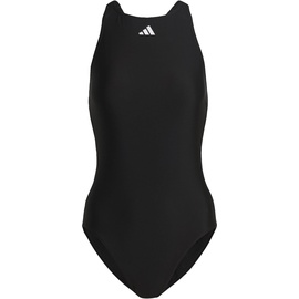 adidas HR6474 SOLID Tape Suit Swimsuit Women's Black/White 38