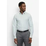 OLYMP No. Six Super Slim Fit Business-Hemd Modern Kent Uni Twill, Hellgruen, 41