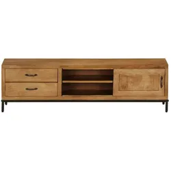vidaXL TV-Schrank Mangoholz Massiv 140 x 30 x 40 cm