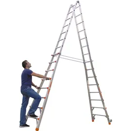 siedra-leitern Siedra Teleskopleiter 8 Sprossen