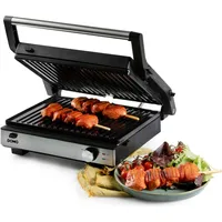 Domo MULTIFUNKTIONALER KONTAKTGRILL 2-IN-1 Grill Schwarz