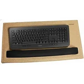 Donau Elektronik DONAU Tastaturunterlage mit Handballenauflage braun