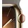 Apple Watch Series 9 GPS + Cellular 41 mm Edelstahlgehäuse gold, Sportarmband tonbraun M/L