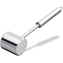 Relaxdays Fleischklopfer Edelstahl 28 cm silber