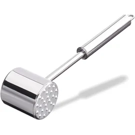Relaxdays Fleischklopfer Edelstahl 28 cm silber
