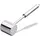 Relaxdays Fleischklopfer Edelstahl 28 cm silber
