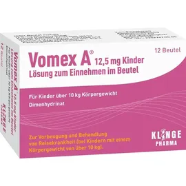 Klinge Pharma Vomex A 12,5 mg Kinder Lsg.z.Einnehmen im Beutel