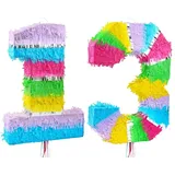 Pinata Zahl 13 bunt pastell