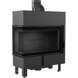 KRATKI Lucy Slim holzbefeuerter Kamineinsatz Lufteinlass BImSchV 2 konform Stahl Thermotec Auskleidung Glasscheibe Linke Seitenverglasung 10 kw 128,2 x 93,1 cm Thermischer Wirkungsgrad 85