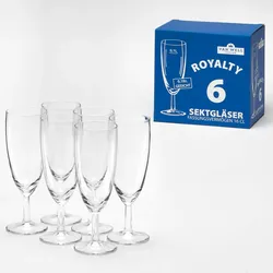 Van Well Royalty Sektglas 0,1 l geeicht 6er Set