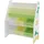 [en.casa] Kinderregal Ponteceso 74 x 62 x 26,5 cm Holzwerkstoff weiß/grün/gelb