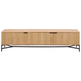 Actona Jaipur TV-Lowboard 177 x 40 cm Braun Metall/Stahl/MDF/Melamin