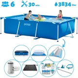 Intex – Schwimmbecken mit rechteckigem Rahmen – 300 x 200 x 75 cm – im Lieferumfang enthalten Accessoire CB97