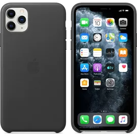 Apple iPhone 11 Pro Max Leder Case schwarz