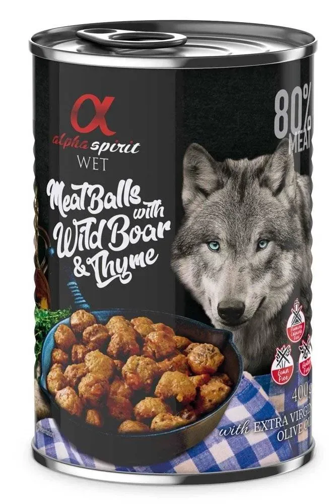 ALPHA SPIRIT MeatBalls mit Wildschwein und Thymian 400 g (Rabatt für Stammkunden 3%)