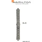 Hamilton Metall Jazzmaster Band-set Edelstahl H695.326.107 - silber