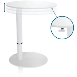 HJH Office 830055 Stehtisch höhenverstellbar Stand III Weiß