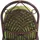Mendler Schaukelstuhl HWC-C40 Rattansessel 58 x 110 x 58 cm Braun mit Kissen
