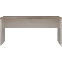 Forte Schreibtisch »Duro«, Computertisch, in 140 oder 160 cm Breite, im Landhausstil weiß / eiche antik,