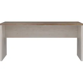 Forte Schreibtisch »Duro«, Computertisch, in 140 oder 160 cm Breite, im Landhausstil weiß / eiche antik,